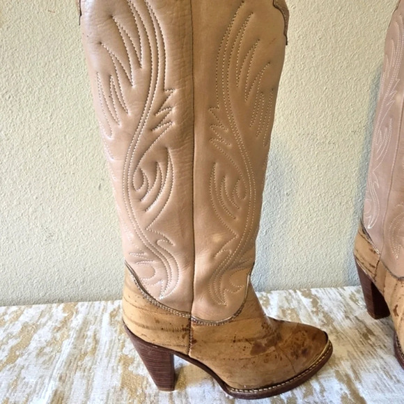 Zodiac Tan Heeled Boots - Picture 10 of 16
